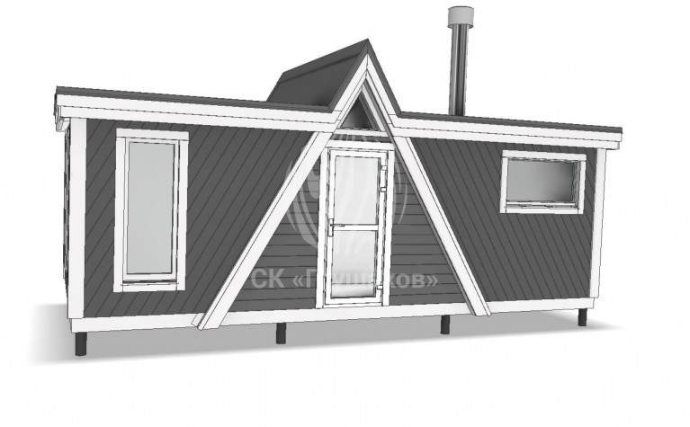 Каркасная баня «Легран» 2,8х6,5 м фото 3